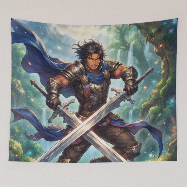 Item preview, male warrior blue designed and sold by Crimsonmerchant.