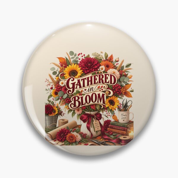Item preview, Gathered in Bloom – Autumn Florist Floral Design designed and sold by astersgraphics.