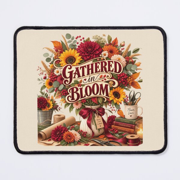 Item preview, Gathered in Bloom – Autumn Florist Floral Design designed and sold by astersgraphics.