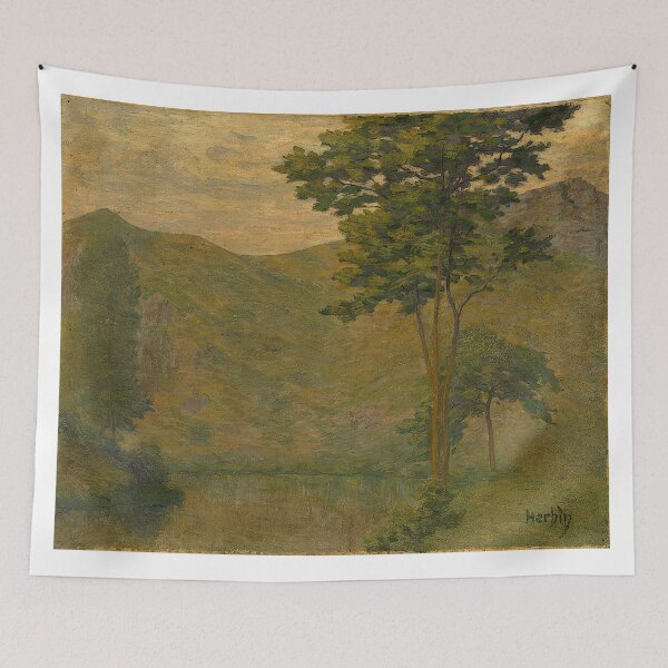 Item preview, Auguste Herbin - Green Landscape - Impressionism By Auguste Herbin designed and sold by LILLIANSTRANGEy.