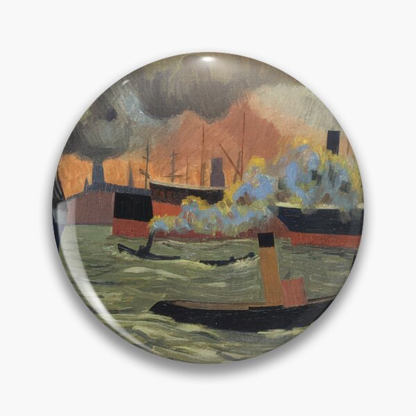 Item preview, Auguste Herbin - Hamburgs port - Post-Impressionism By Auguste Herbin designed and sold by LILLIANSTRANGEy.