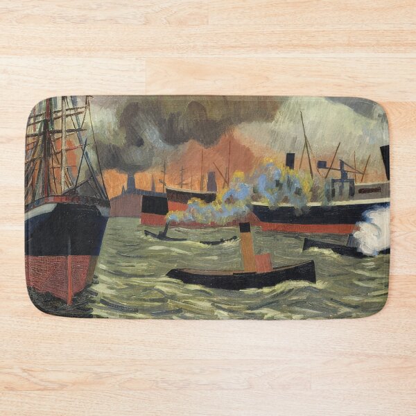 Item preview, Auguste Herbin - Hamburgs port - Post-Impressionism By Auguste Herbin designed and sold by LILLIANSTRANGEy.
