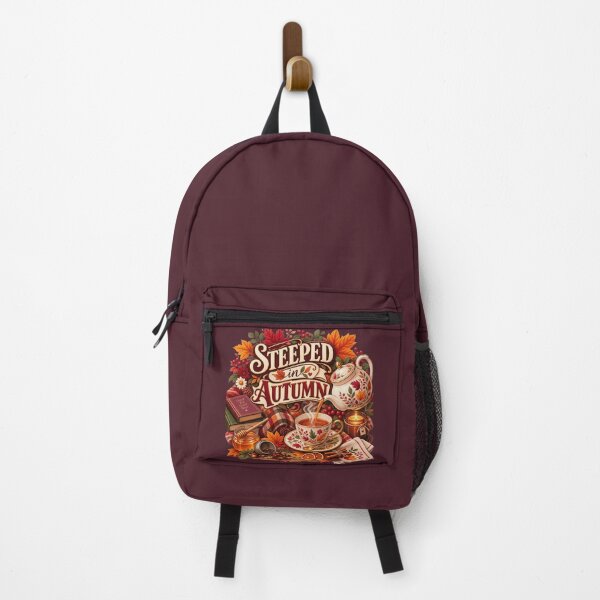 Item preview, Steeped in Autumn – Cozy Fall Tea Lover Design designed and sold by astersgraphics.