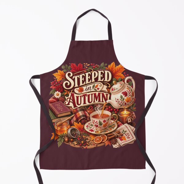 Item preview, Steeped in Autumn – Cozy Fall Tea Lover Design designed and sold by astersgraphics.