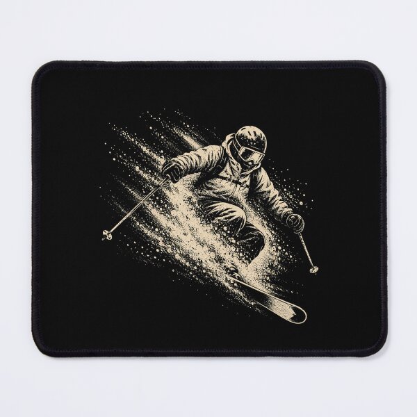 Item preview, Vintage Snow Skiing Retro Skier Winter Mountain Sports designed and sold by SOUFIANE1991.