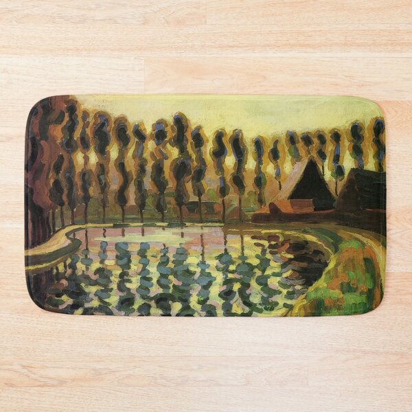 Item preview, Auguste Herbin - Landscape with poplars - Post-Impressionism By Auguste Herbin designed and sold by LILLIANSTRANGEy.