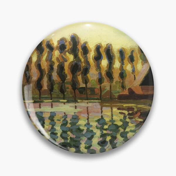 Item preview, Auguste Herbin - Landscape with poplars - Post-Impressionism By Auguste Herbin designed and sold by LILLIANSTRANGEy.