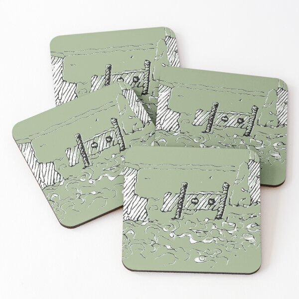 Item preview, Stocks and Standing Stones - ink  designed and sold by Mary C Bon Art  .