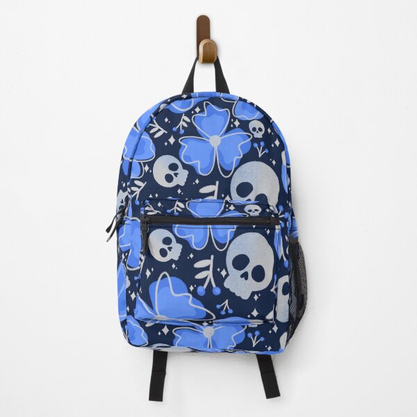 Item preview, Blue Skulls and Stars in Wildflower Meadow designed and sold by studioaudrea.