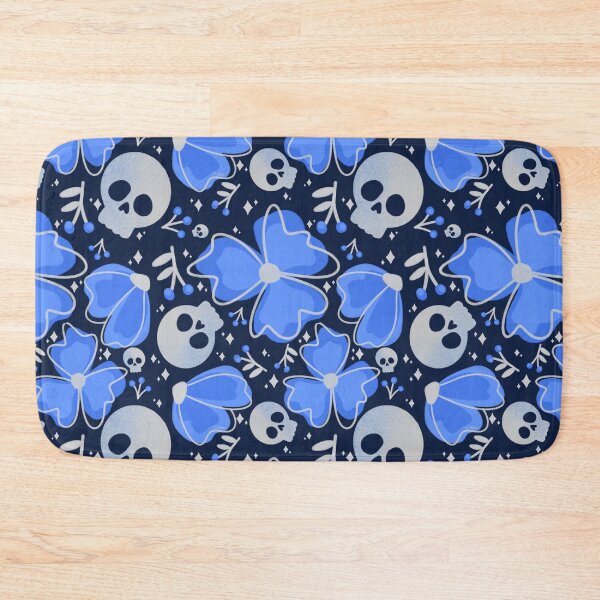 Item preview, Blue Skulls and Stars in Wildflower Meadow designed and sold by studioaudrea.