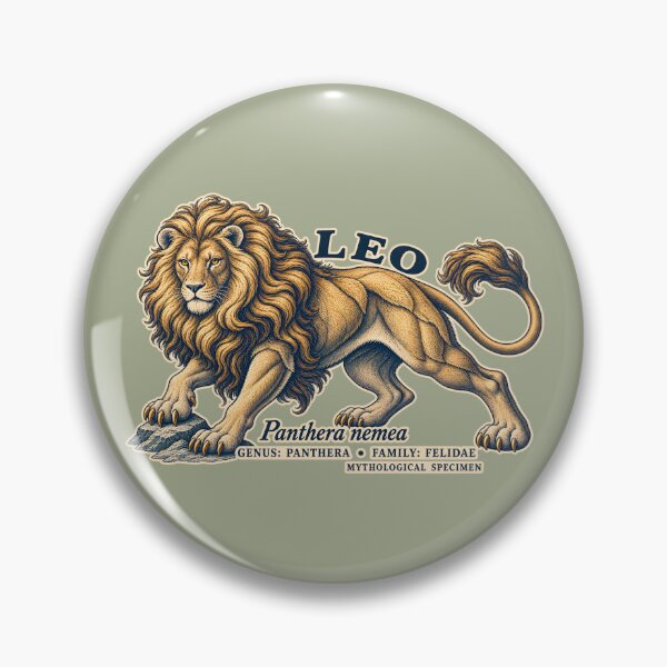 Item preview, Leo Nemean Lion Vintage Zodiac Specimen designed and sold by radiogalaxy.