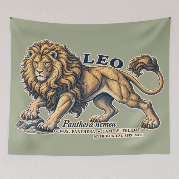 Item preview, Leo Nemean Lion Vintage Zodiac Specimen designed and sold by radiogalaxy.