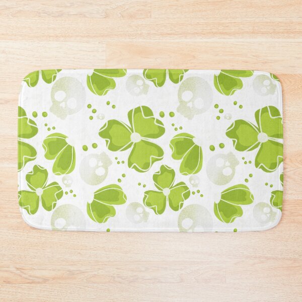 Item preview, Green Skulls and Stars in Wildflower Meadow on white designed and sold by studioaudrea.