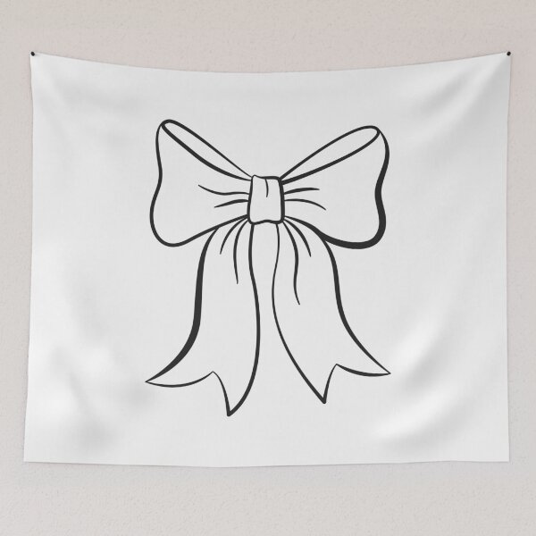 Item preview, Elegant Bow Ribbon Line Art, Coquette gift designed and sold by CHERRY--SHOP.