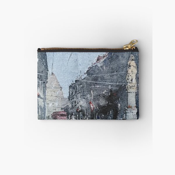 Item preview, Bern Kramgasse Sunny Street Original Watercolor designed and sold by SlavaArt.