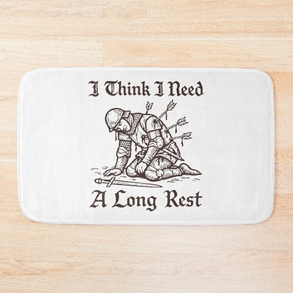 Item preview, Long Rest Medieval Knight DnD Humor designed and sold by MelBarrerahh.