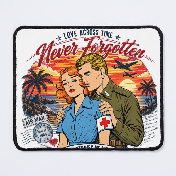Item preview, Love Across Time Vintage 1940s Romance Comic Art designed and sold by timiparkerart.