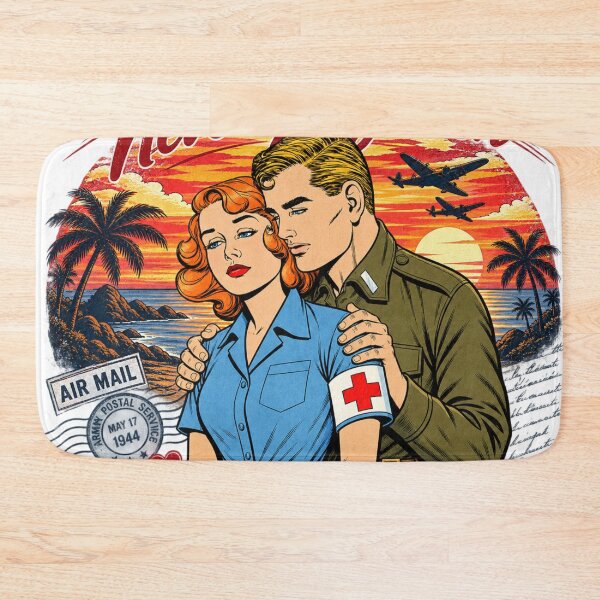 Item preview, Love Across Time Vintage 1940s Romance Comic Art designed and sold by timiparkerart.
