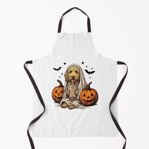 Item preview, Goldendoodle Halloween Ghost and Boba designed and sold by MelBarrerahh.
