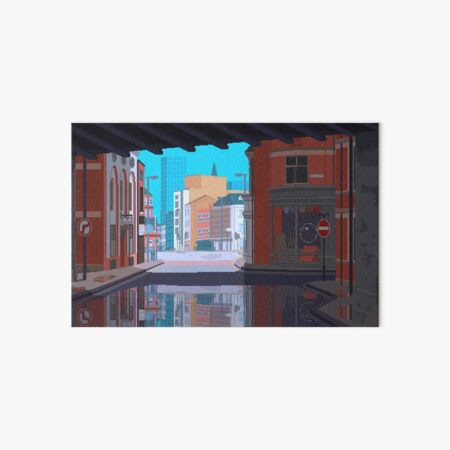 Leeds, UK Pixel Art Art Board Print