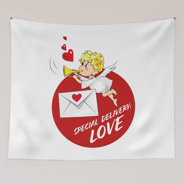 Item preview, Special Delivery Love Angel designed and sold by Ekaterina  Biserova.