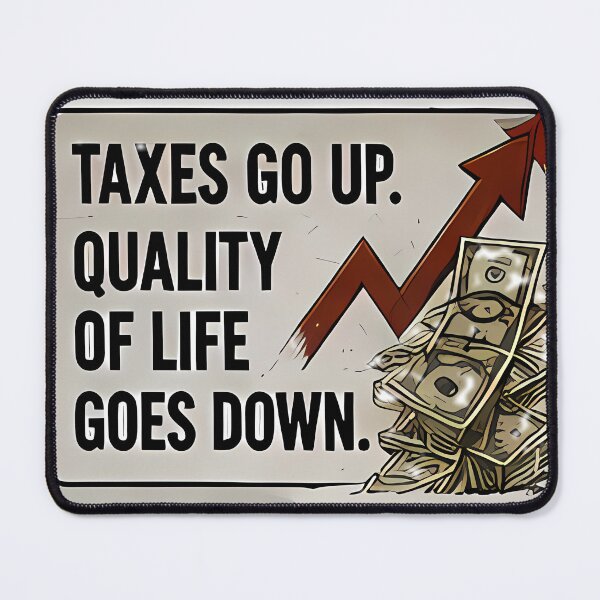 Item preview, Upward Taxes, Downward Lifestyle designed and sold by ikramandco.