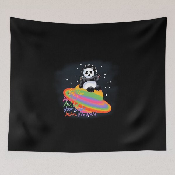 Item preview, Space Panda Rainbow Planet designed and sold by Vhitolock.