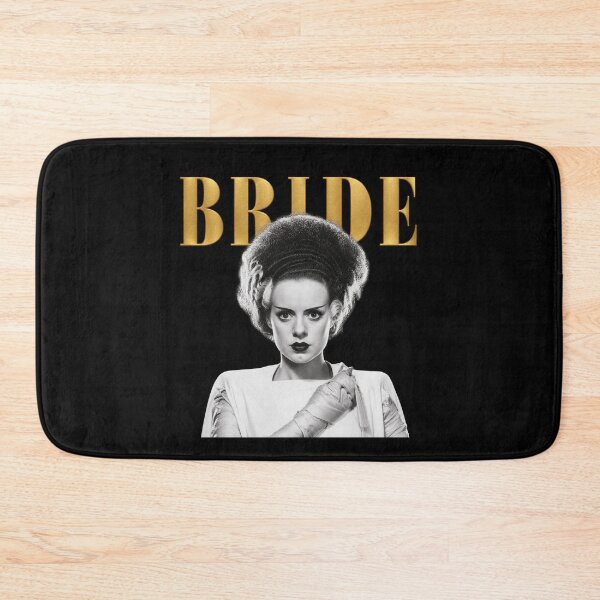 Item preview, Bride Of Frankenstein 90s Bootleg Design, Gothic Horror Movie, Gold Magazine Cover designed and sold by SpookyShadesLab.
