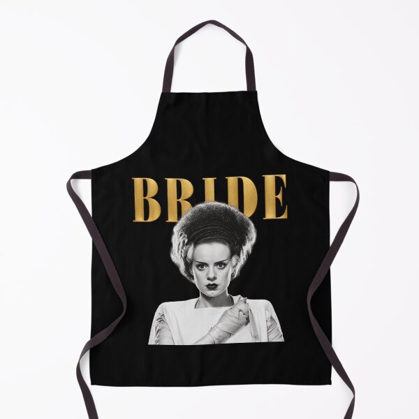 Item preview, Bride Of Frankenstein 90s Bootleg Design, Gothic Horror Movie, Gold Magazine Cover designed and sold by SpookyShadesLab.