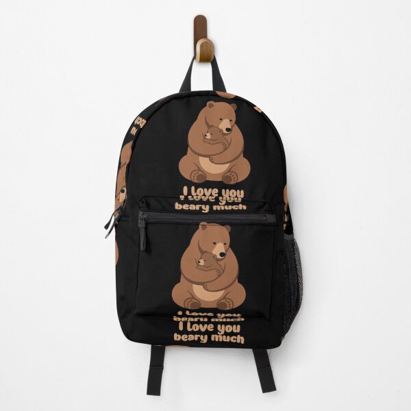 Item preview, Cute Bear And Cub Hug Vector Typography Badge designed and sold by ZUMERI.