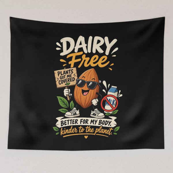 Item preview, Dairy Free Plant Based - Funny Almond designed and sold by SidTastic .
