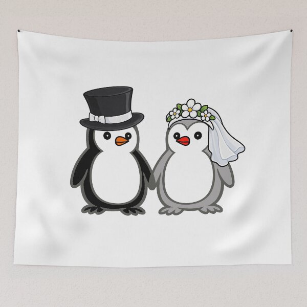 Item preview, Pippo Wedding – Bride & Groom Penguins Set 1 designed and sold by Pippo-Penguin.