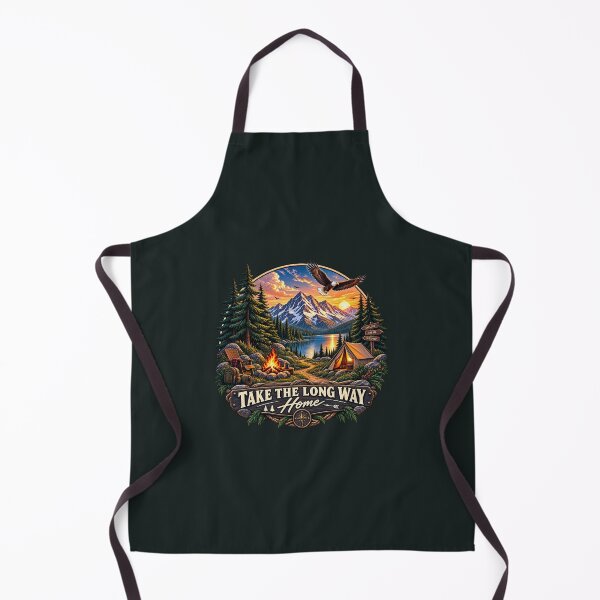 Item preview, Take The Long Way Home Camping Hiking Adventure designed and sold by Pransis_Diginer_26.