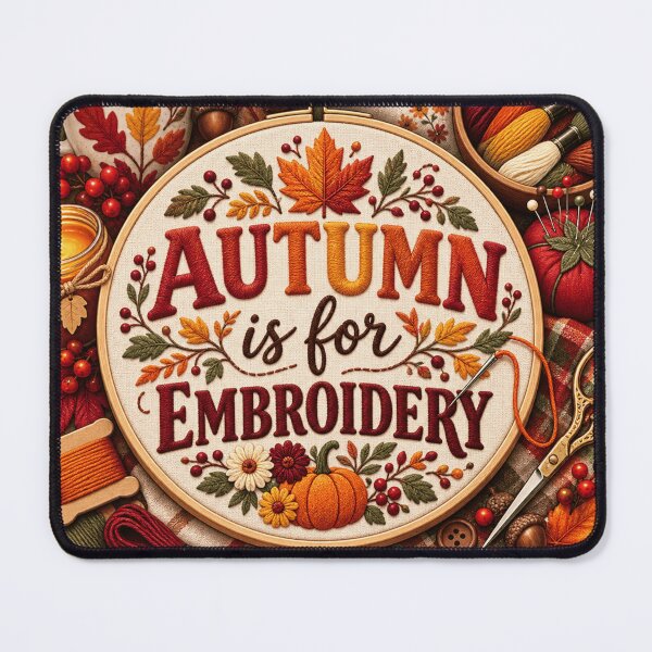 Item preview, Autumn Is for Embroidery – Cozy Fall Needlework Design designed and sold by astersgraphics.