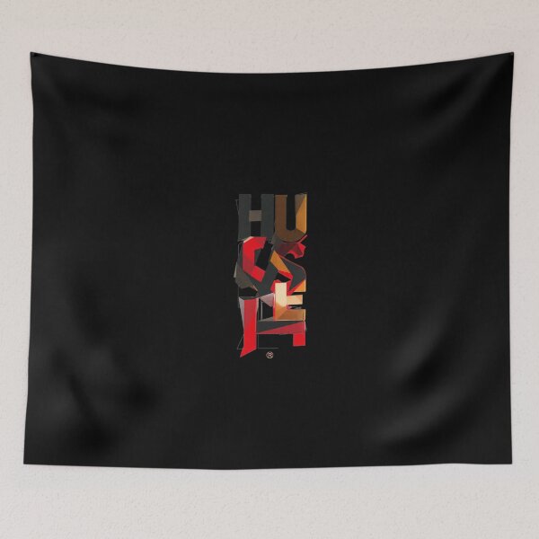 Item preview, Hustle Geometric Typography – Elegant Streetwear & Motivational Design designed and sold by GeoBeast.