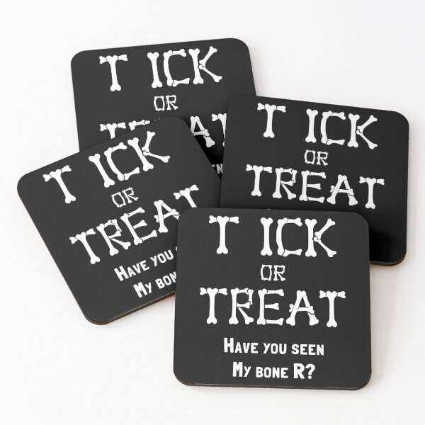 Item preview, Tick Or Treat Adult Halloween Skeleton Pun designed and sold by MelBarrerahh.