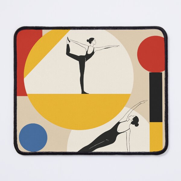 Item preview, Pilates Art Print | Mid Century Modern Fitness Art | Abstract Woman Decor | Pilates Lover Gift designed and sold by Studio pod Burom.