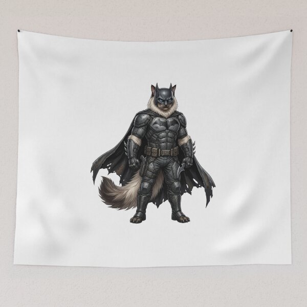 Item preview, Superhero Cat Warrior – Masked Feline Hero designed and sold by TOOBIC.