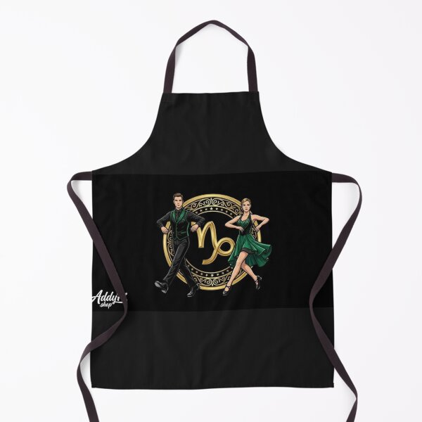 Item preview, Mystical Capricorn Dance – Emerald Green & Black Swing Couple designed and sold by Addy77shop.