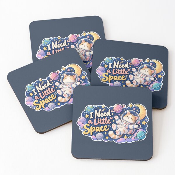 Item preview, I Need a Little Space – Funny Cat Astronaut designed and sold by Sasas Design.