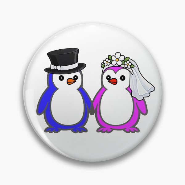 Item preview, Pippo Wedding – Bride & Groom Penguins Set 2 designed and sold by Pippo-Penguin.