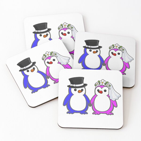 Item preview, Pippo Wedding – Bride & Groom Penguins Set 2 designed and sold by Pippo-Penguin.