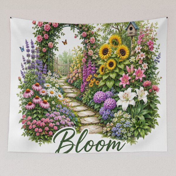 Item preview, Floral garden designed and sold by urbanshop7.