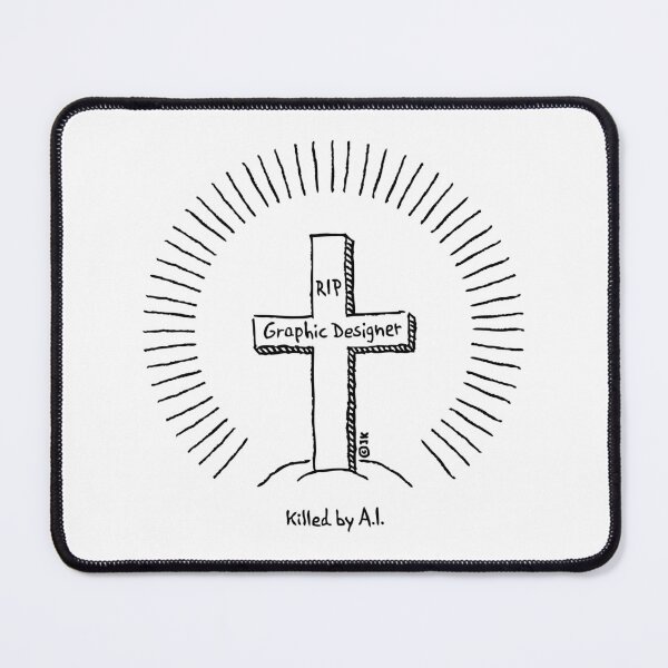 Item preview, Graphic Designer – Killed By A.I. (Job Killer / Black) designed and sold by MrFaulbaum.