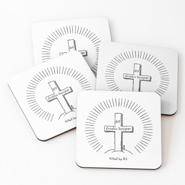 Item preview, Graphic Designer – Killed By A.I. (Job Killer / Black) designed and sold by MrFaulbaum.