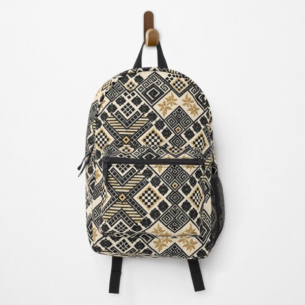 Item preview, Black & Gold Folk Geometry on Cream designed and sold by DansCreations42.