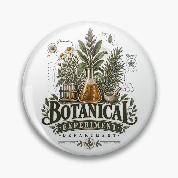 Item preview, Botanical Experiment Department – Vintage Herbalist & Plant Science Design designed and sold by Golden Era Studio.