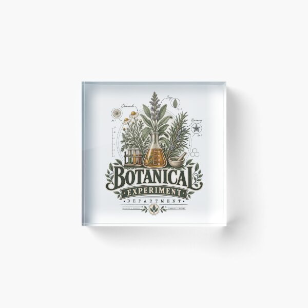 Item preview, Botanical Experiment Department – Vintage Herbalist & Plant Science Design designed and sold by Golden Era Studio.