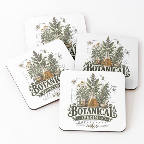 Item preview, Botanical Experiment Department – Vintage Herbalist & Plant Science Design designed and sold by Golden Era Studio.