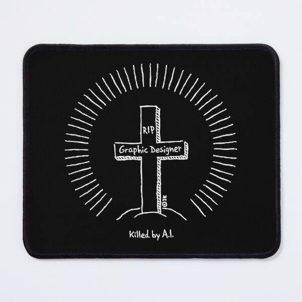 Item preview, Graphic Designer – Killed By A.I. (Job Killer / White) designed and sold by MrFaulbaum.